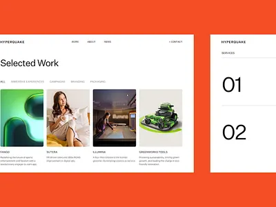 Hyperquake development redesign strategy web web design webflow