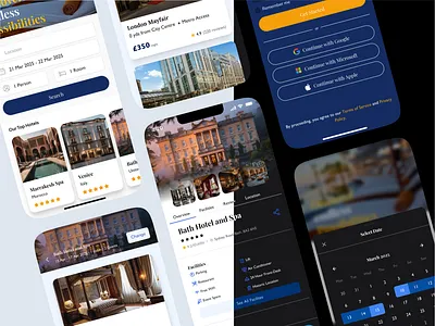Hotel App app design interaction design mobile design ui ux