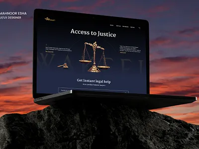 Lawyer Landing Page graphic design landing page ui