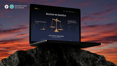 Lawyer Landing Page graphic design landing page ui