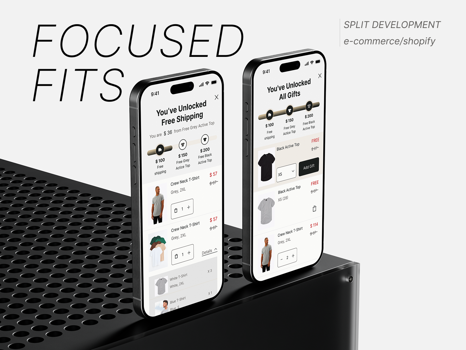 Example of E-Commerce | Shopify | UI/UX Design | Cart