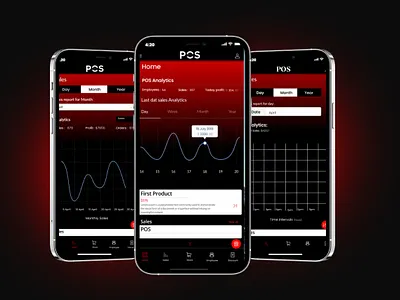 Point of Sale System Mobile App app design branding mobile app point of sale reporting pos app ui