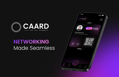 CAARD: Digital Networking Platform app development digital networking platform networking app networking platform product design ui