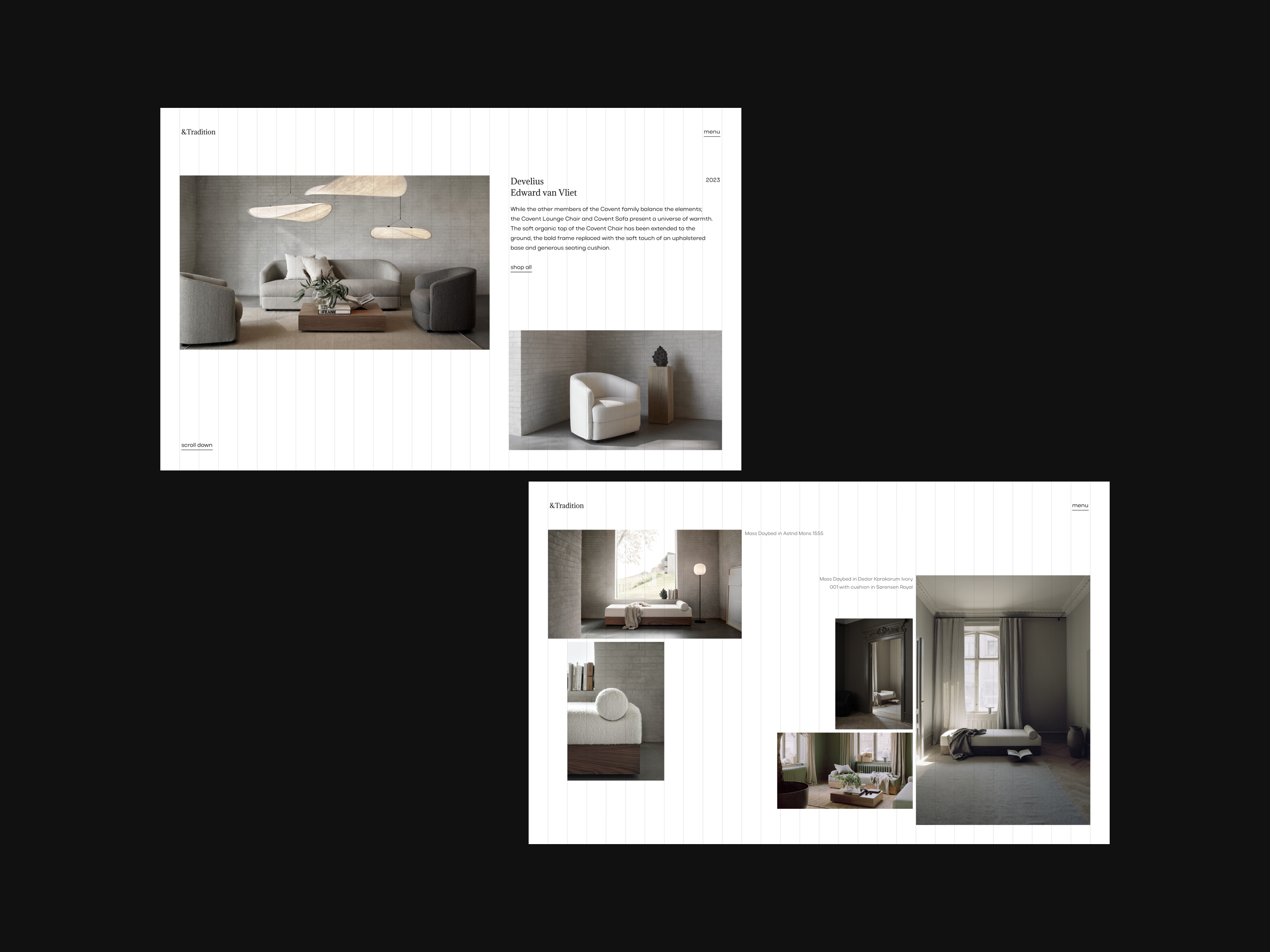 &Tradition / Scandinavian Furniture Store ecommerce ecommerce shop furniture furniture ecommerce interface interior marketplace online shopping scandinavian shop storefront ui website