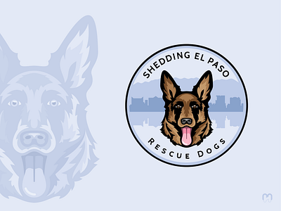 Rescue dogs logo design animal dogs german logo design mascot rescue shepherd training