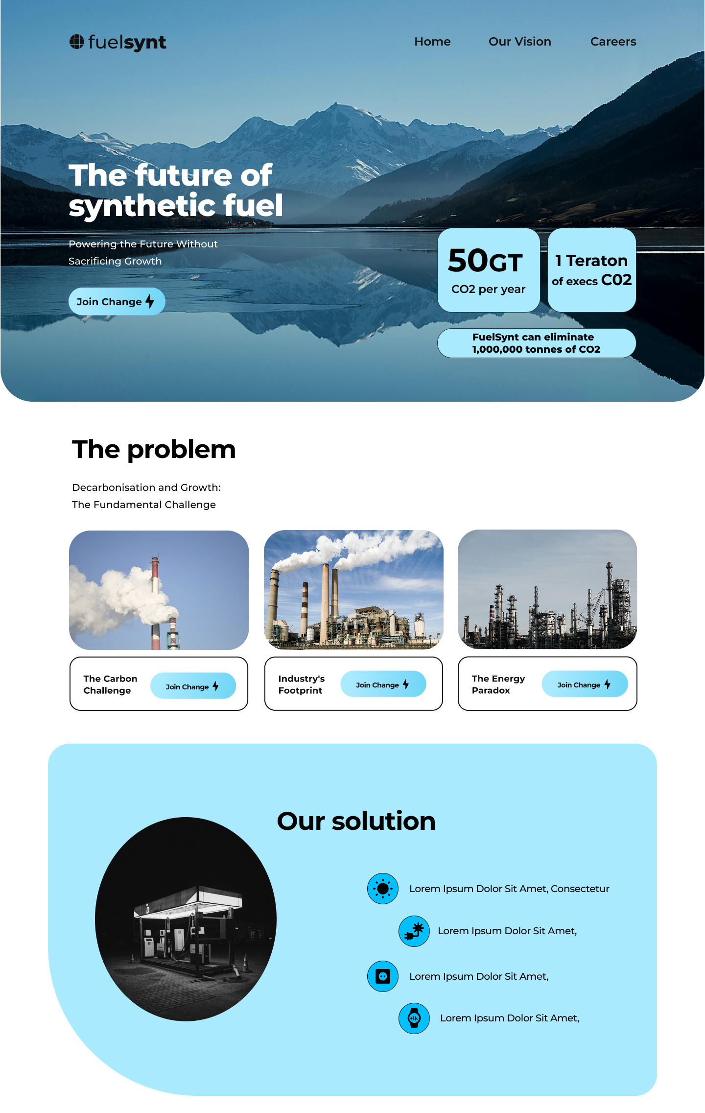 Green Energy - Landing page mockup design landing ui ux web