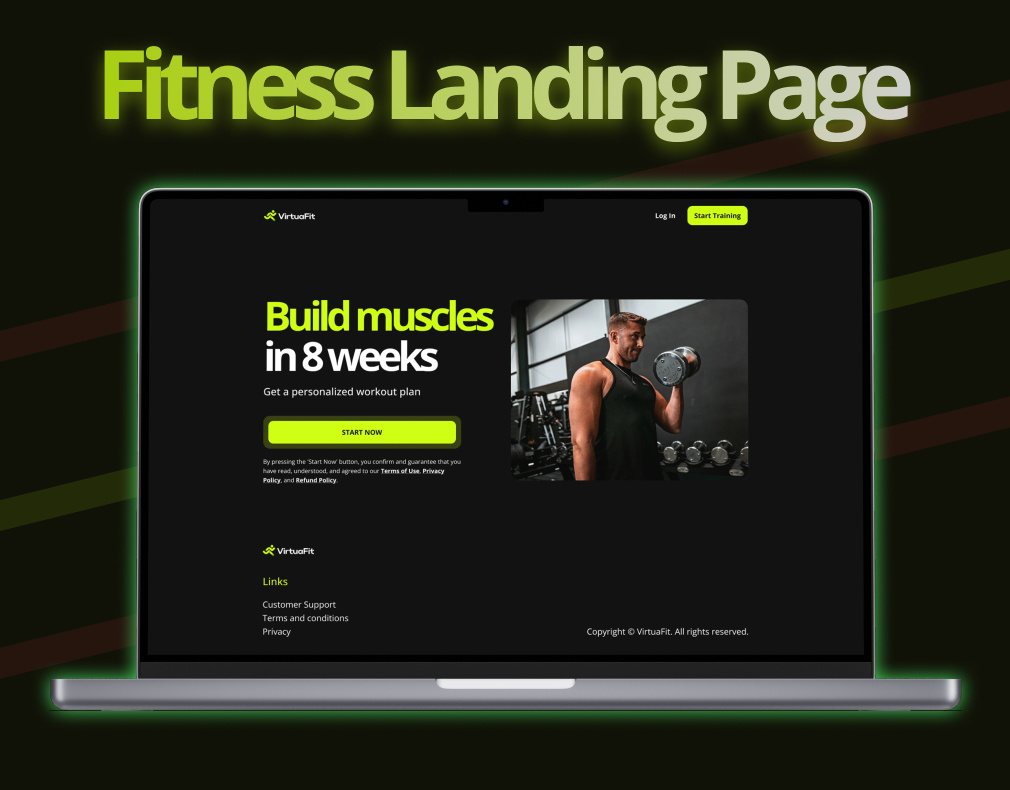 Fitness Landing Page – A High-Converting Fitness Funnel call to action (cta) design conversion rate optimization customer engagement dark ui design data driven ux fitness landing page fitness website health and wellness website high converting funnel interactive forms landing page optimization lead generation minimalist fitness ui mobile friendly landing page personalized workout plan subscription based fitness survey based ui user experience uxui design workout plan subscription
