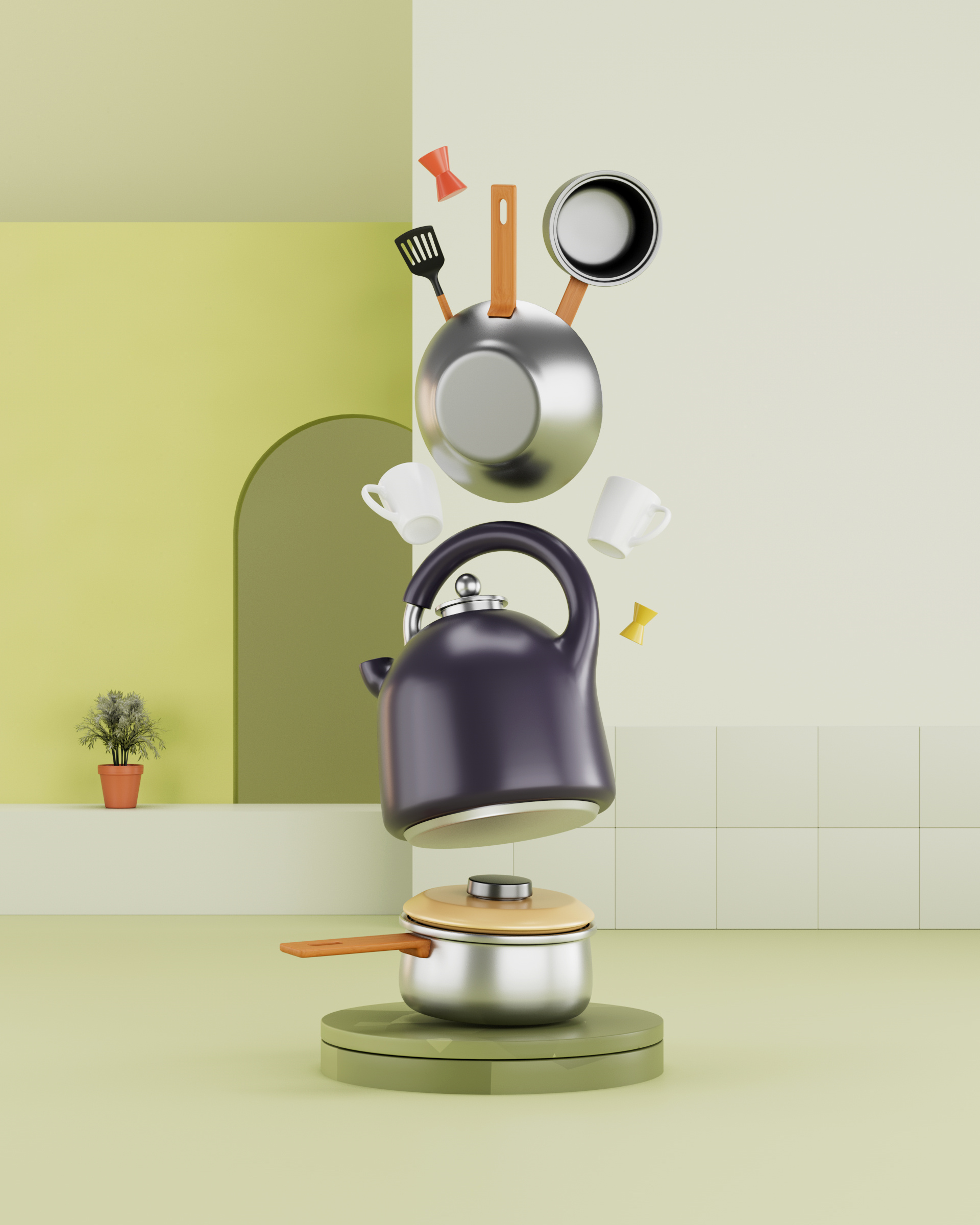 Cooking 3d animation branding graphic design motion graphics