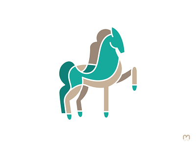 Abstract horse design abstract animal emblem geometric graphic design horse logo design logotype