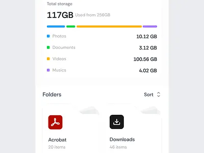 File manager application file manager mobile app ui