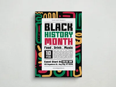Black History Month Flyer event flyer music festival poster