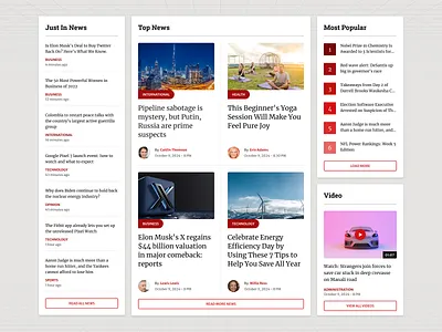 News Portal UI Design cardui designcommunity designinspiration designlife designlovers designportfolio digitaldesign dribbble mediadesign moderndesign newsfeeddesign newsportal ravidelixan technews ui uidesign ux visualdesign webdesign website