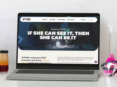 IF/THEN Website agency branding design graphic design purple science stem ui ux web design