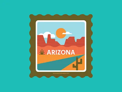 Arizona Desert Badge - Human Nature Designs arizona arizona badge arizona design arizona illustration badge cactus desert desert badge desert design desert illustration design graphic design illustration nature nature design outdoor outdoor badge outdoor design sedona vector