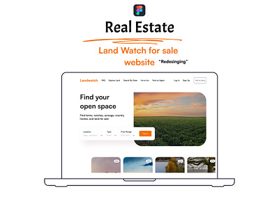 Redesigning "The landWatch " website design figma prototyping realestate redesign research ui ux uxdesign web