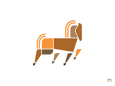 Abstract horse logo design abstract animal colourful design emblem graphics horse logo logotype simplified stylized