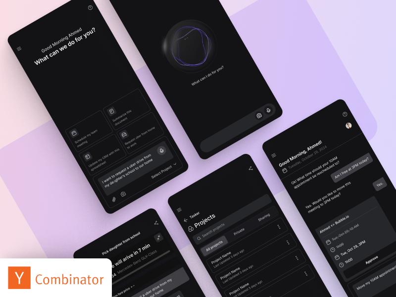 Tasker AI: Designing the Future of AI-Powered Task Management ai agents ai task management microinteractions mobile design mvp design product design productivity tool saas uiux design workflow automation