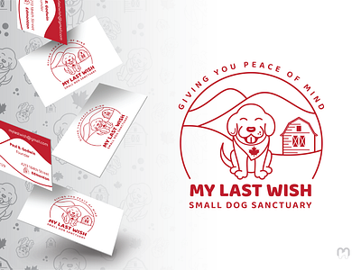 My last wish - small dog sanctuary animal branding business cards cartoon cute design dog logo logotype rescue sanctuary seamless pattern