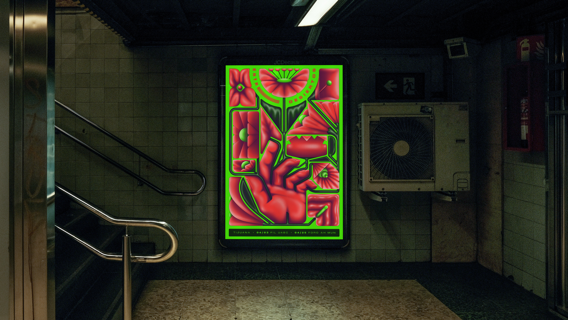 Entre Desiertos / 2025 afiche concierto entre desiertos illustration ilustración music música poster tijuana