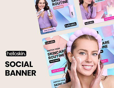 Women's Skincare Ads banners beauty graphic design skincare