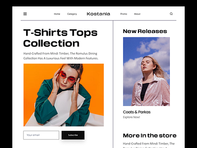 Clothing Web Site Design: Landing Page / Home Page UI adobe xd branding clothing daily ui design home page landing page logo minimal ui ui ui ux design uidesign uiux user interface ux design uxdesign web webdesign website website design