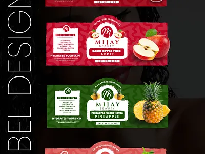 Mijay Beauty Label designs design graphic design label