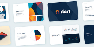 Den Brand Identity Guideline brand guide branding design icon illustration logo presentation style guide vector