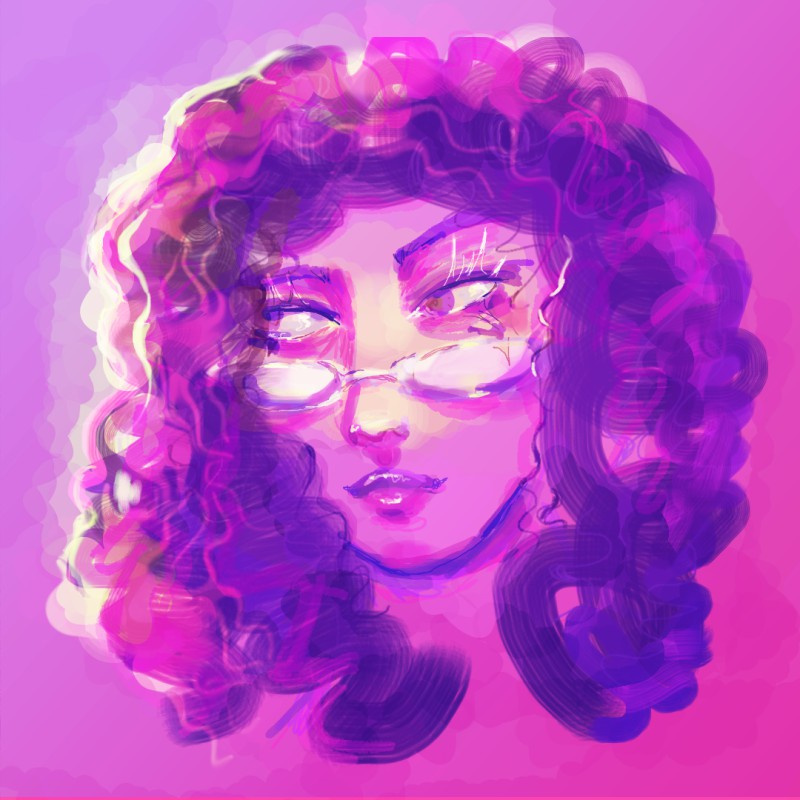 Luz morada girl graphic design ilustration