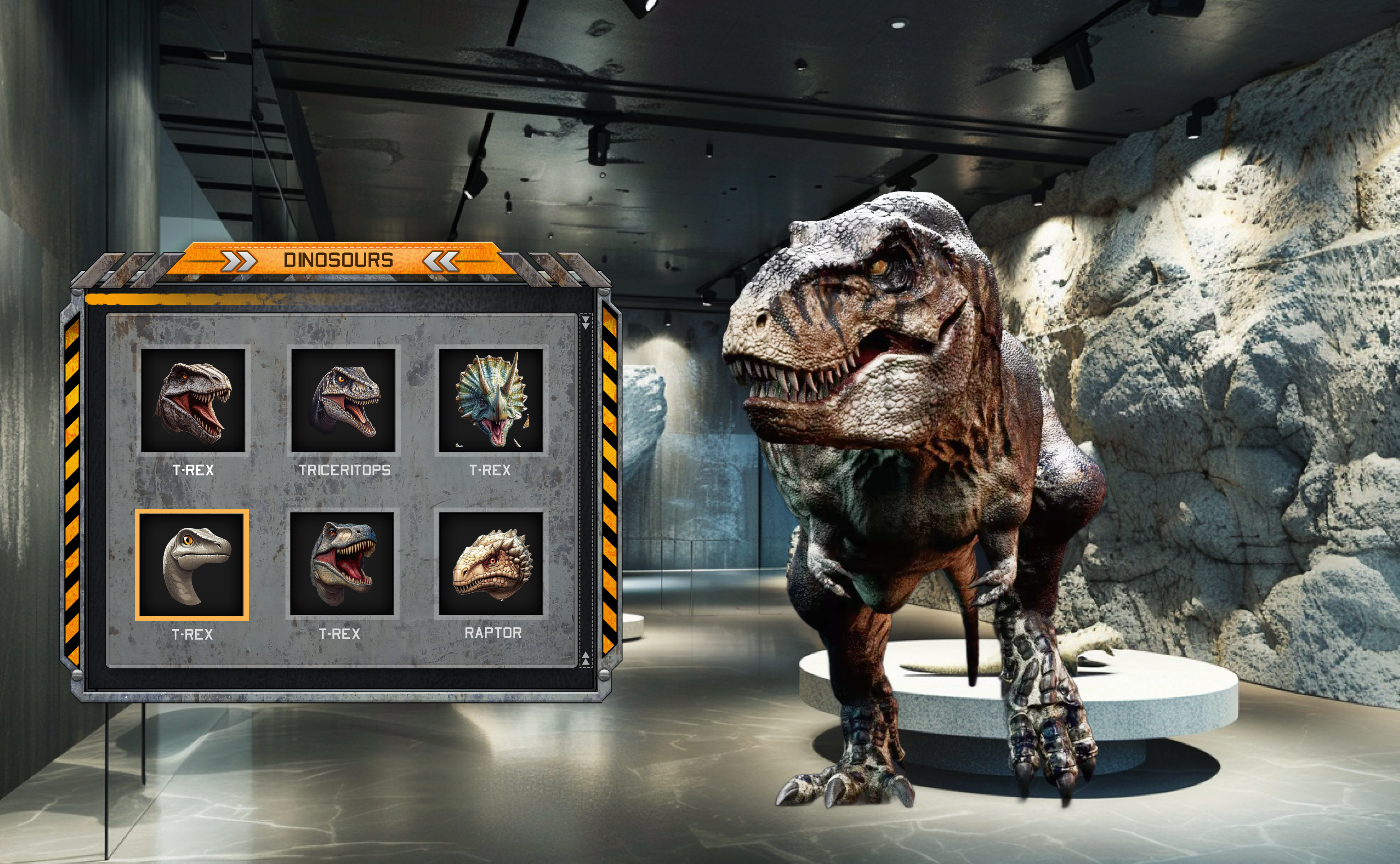 AR Museum Exhibit on Apple Vision Pro 3d 3d visualization apple vision pro augmented reality control mode dinosaur education dinosaurs educational technology frame sixty immersive experience interactive exhibit mixed reality prehistoric adventure swift ui ui unity development user interaction virtual museum visionos