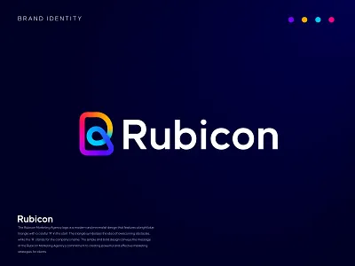 logo, logo design brand branding color icon identity letter logo logo logo design logos mark marketing agency logo modern logo monogram r logo