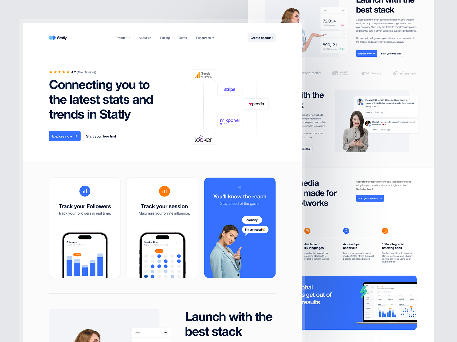 Social Analytics Tools - Landing Page by Wildan 👋 for 10am Studio on ...
