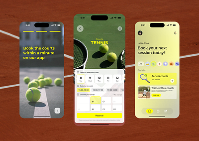 Reserve exercise sports application branding motion graphics ui