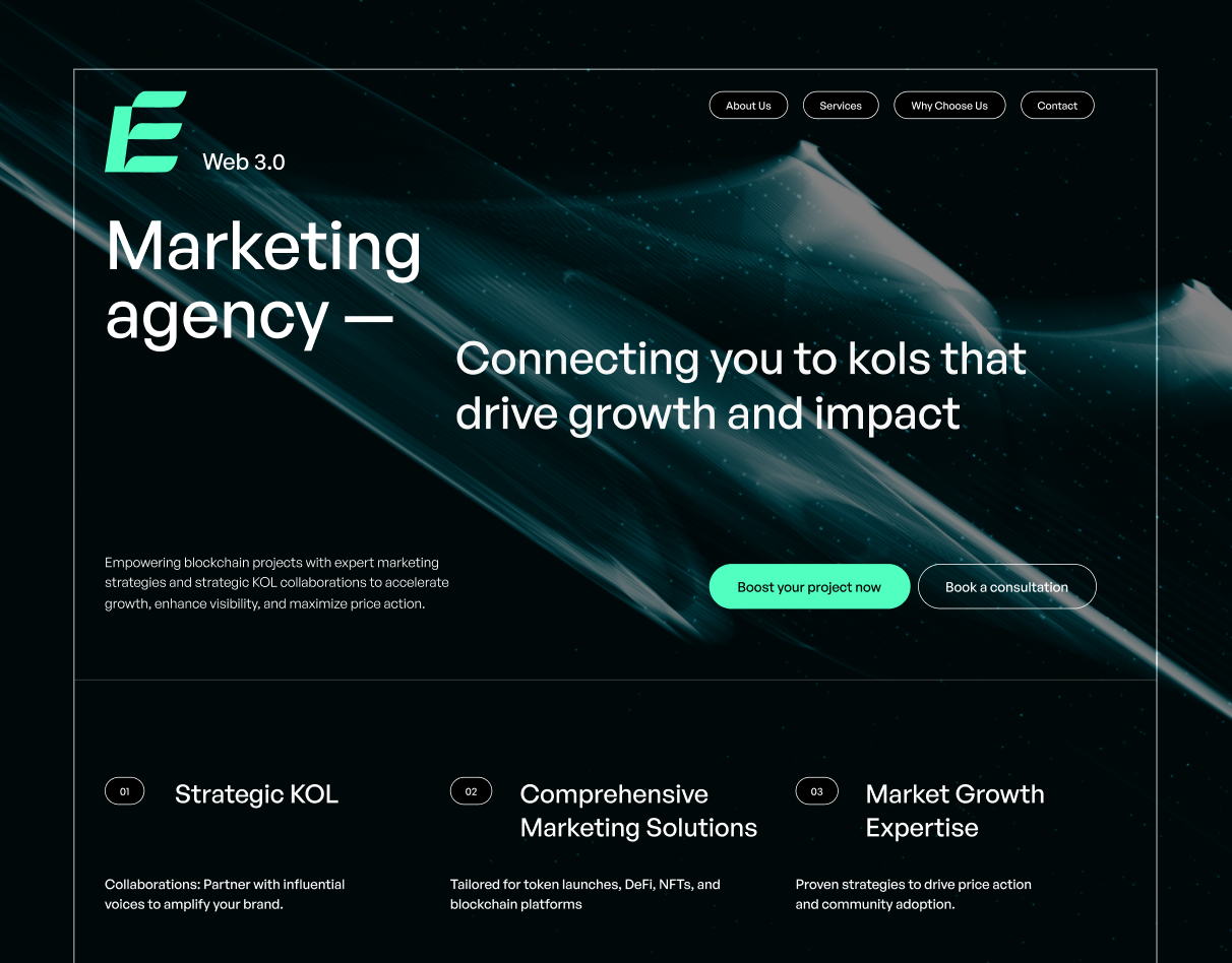 Crypto Landing Page bitcoin blockchain crypto crypto landing page crypto ui crypto web crypto website cryptocurrency daap ether finance fintech landing landing page saas startup trading web design web development website