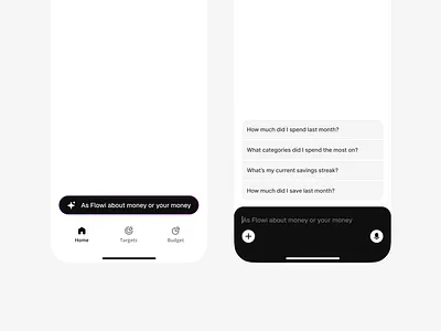 Fintech AI chatbot app design product design ui uiux ux