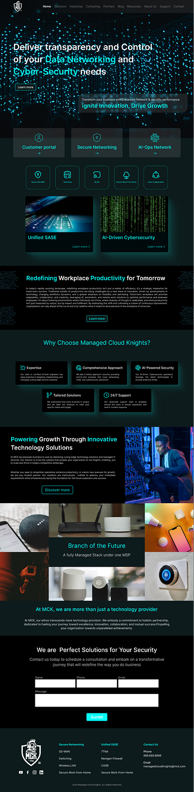 MCK Landing Page - redesign