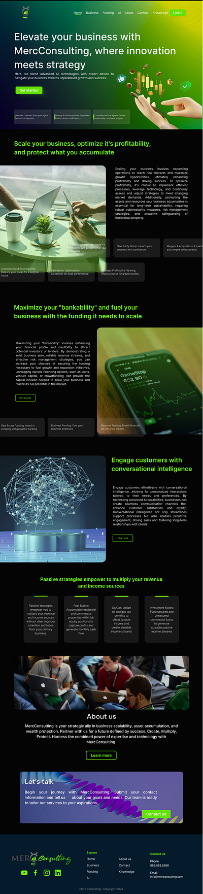 merch Landing Page - redesign