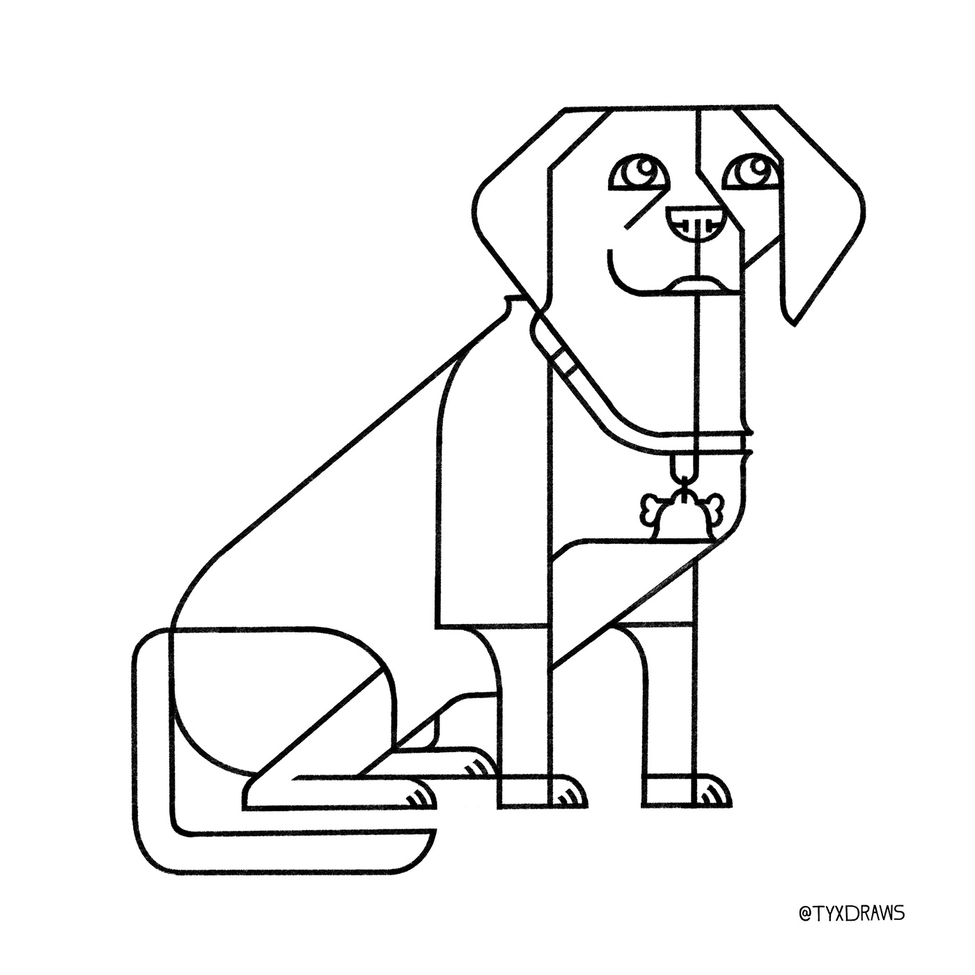 Alfred 2d art animal branding cat design dog geometric graphic icon illustration illustrator logo pet