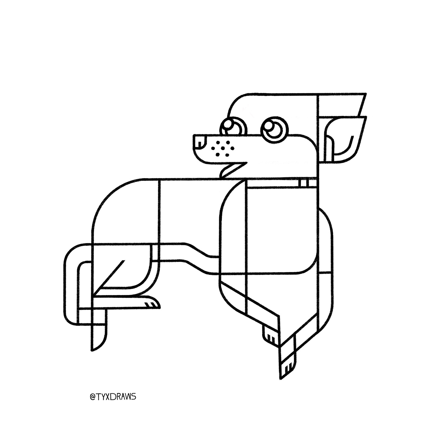 Peanut 2d art animal art branding cat design dog geometric graphic icon illustration illustrator line logo pet ui