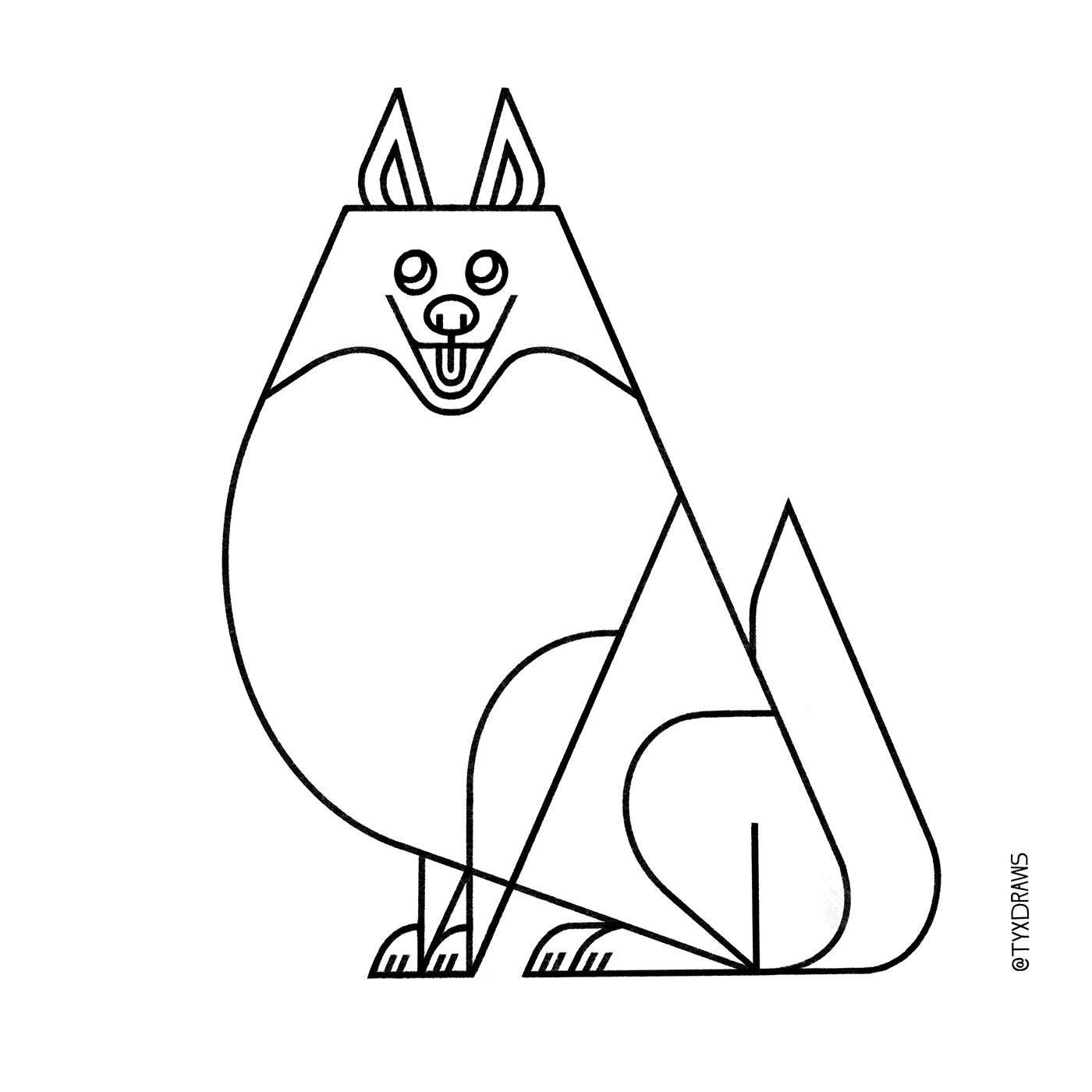 Yuki 2d art branding design geometric graphic icon illustration illustrator logo ui