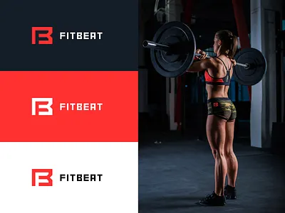 FitBeat - No Excuses. All Heart. branding crossfit fitbeat fitness gym identity logo strong weightlifting