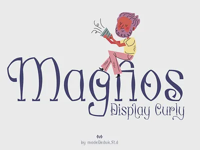 Magfios Swirly Font birthday font book cover branding cartoon children font comic curly decorative fashion feminine headline instagram invitation logotype packaging serif swirly unique vintage wedding font