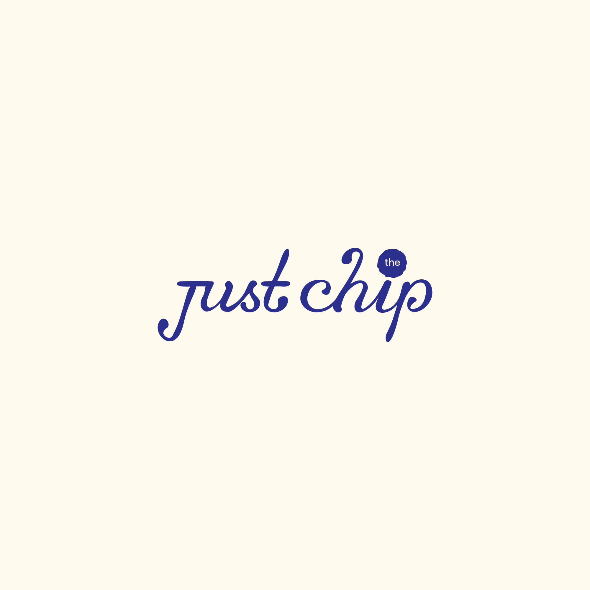 just the chip abstract branding brandmark cookies design illustration lettering logo logotype typography wordmark