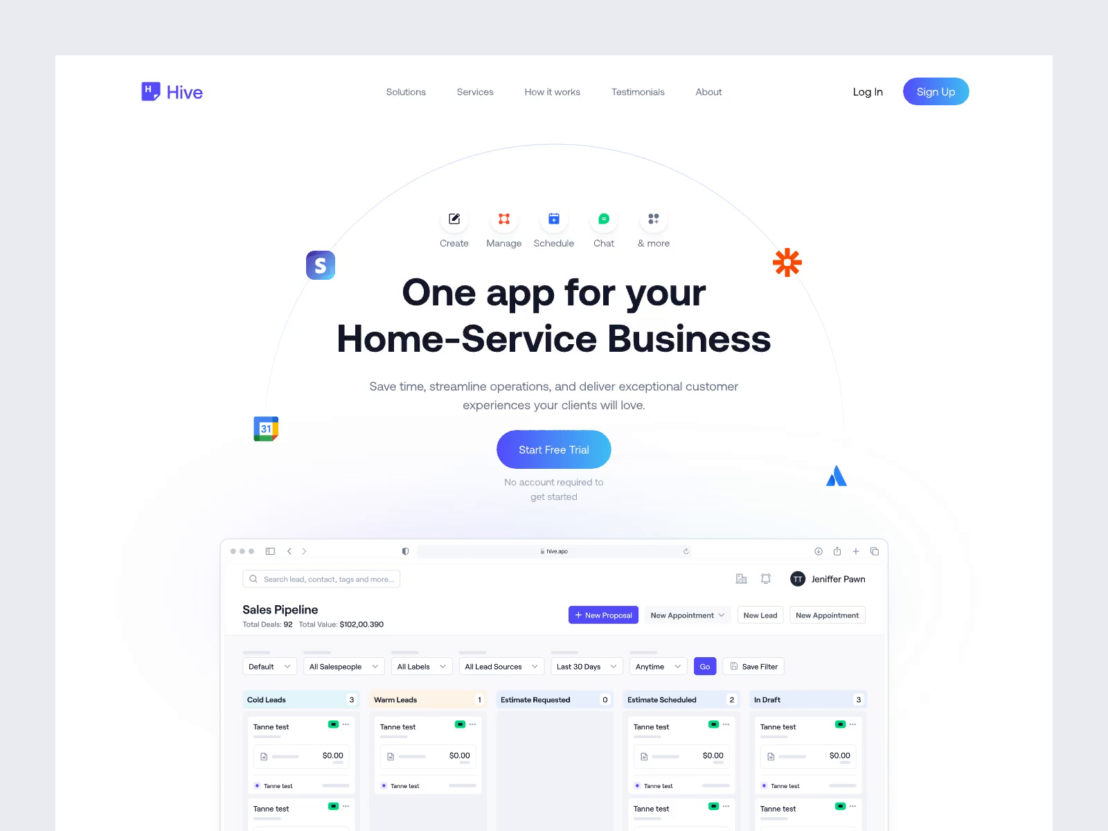 Example of Landing Page Design & Development