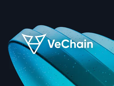 VeChain - Secure & Smart Blockchain Logo Design ai artificial blockchain brand identity branding crypto currency decentralized defi finance fintech intelligence logo logo design logo designer modern logo security token v logo web3