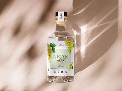 Vodka bottle branding brand identity branding label logo packaging visual identity