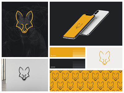 Foxor Logo animals branding circle clean corporate branding design fox golden ratio graphic design grid illustration line logo logodesign minimal modern simple vector wild