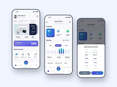 Financial Mobile ios App app app ios design design device finance app fintech design ios app mobile app mobile app design mobile design online pos device app pos machine ui uiux ux
