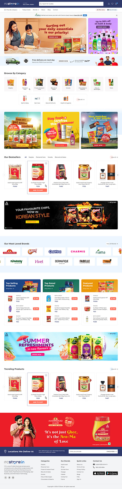 ITC STORE.IN design ui ux