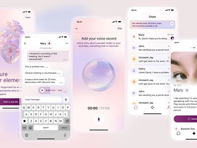 Mira dating app app application badoo chats dating interface ios matching tinder ui