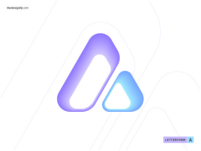 Letter A a ai app icon branding creative design designs icon letter letterform logo logos modern monogram new symbol tech type v web design